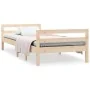 Estructura de cama madera maciza de pino 90x190 cm de vidaXL, Camas y somieres - Ref: Foro24-821634, Precio: 98,06 €, Descuen...