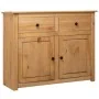 Sideboard aus massivem Kiefernholz im Panama-Stil, 93 x 40 x 80 cm von vidaXL, Sideboards - Ref: Foro24-282697, Preis: 178,46...