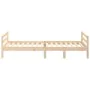 Solid pine wood bed frame 90x190 cm by vidaXL, Beds and slatted bases - Ref: Foro24-821634, Price: 98,16 €, Discount: %
