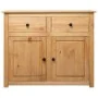 Sideboard aus massivem Kiefernholz im Panama-Stil, 93 x 40 x 80 cm von vidaXL, Sideboards - Ref: Foro24-282697, Preis: 178,46...