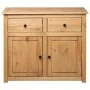 Aparador de madera maciza de pino estilo Panamá 93x40x80 cm de vidaXL, Aparadores - Ref: Foro24-282697, Precio: 168,67 €, Des...