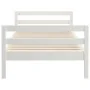 Estructura de cama madera maciza de pino blanco 90x190 cm de vidaXL, Camas y somieres - Ref: Foro24-821635, Precio: 116,20 €,...