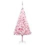 Árbol de Navidad preiluminado con luces y bolas rosa 210 cm by vidaXL, Christmas trees - Ref: Foro24-3077672, Price: 102,49 €...