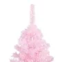 Árbol de Navidad preiluminado con luces y bolas rosa 210 cm by vidaXL, Christmas trees - Ref: Foro24-3077672, Price: 102,49 €...