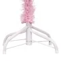 Árbol de Navidad preiluminado con luces y bolas rosa 210 cm by vidaXL, Christmas trees - Ref: Foro24-3077672, Price: 102,49 €...