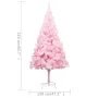 Árbol de Navidad preiluminado con luces y bolas rosa 210 cm by vidaXL, Christmas trees - Ref: Foro24-3077672, Price: 102,49 €...
