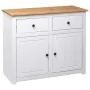 Aparador de madera maciza pino estilo Panamá blanco 93x40x80 cm by vidaXL, Sideboards - Ref: Foro24-282699, Price: 221,73 €, ...
