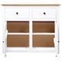 Aparador de madera maciza pino estilo Panamá blanco 93x40x80 cm by vidaXL, Sideboards - Ref: Foro24-282699, Price: 221,73 €, ...