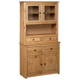 Panama style solid pine wood sideboard 93x40.5x180 cm by vidaXL, Lockers and storage cabinets - Ref: Foro24-282700, Price: 44...