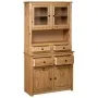 Sideboard aus massivem Kiefernholz im Panama-Stil, 93 x 40,5 x 180 cm von vidaXL, Schließfächer und Lagerschränke - Ref: Foro...