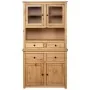 Sideboard aus massivem Kiefernholz im Panama-Stil, 93 x 40,5 x 180 cm von vidaXL, Schließfächer und Lagerschränke - Ref: Foro...
