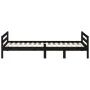 Solid black pine wood bed frame 75x190 cm by vidaXL, Beds and slatted bases - Ref: Foro24-821643, Price: 83,57 €, Discount: %