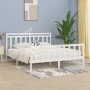 Estructura de cama madera maciza de pino blanco 200x200 cm de vidaXL, Camas y somieres - Ref: Foro24-3107049, Precio: 154,92 ...