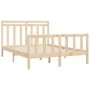 Estructura de cama madera maciza de pino 120x200 cm de vidaXL, Camas y somieres - Ref: Foro24-3107023, Precio: 116,26 €, Desc...