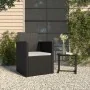 Gartenstuhl mit schwarzem synthetischem Rattankissen von vidaXL, Gartenstühle - Ref: Foro24-362320, Preis: 72,82 €, Rabatt: %