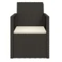 Garden chair with black synthetic rattan cushion by vidaXL, Garden chairs - Ref: Foro24-362320, Price: 72,82 €, Discount: %