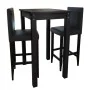 Bar table with 2 black bar stools by vidaXL, Furniture sets for kitchens and dining rooms - Ref: Foro24-160726, Price: 290,73...