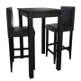 Mesa de bar con 2 sillas de barra negras de vidaXL, muebles para cocinas y comedores - Ref: Foro24-160726, Precio: 284,33 €, ...