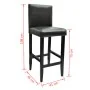 Bar table with 2 black bar stools by vidaXL, Furniture sets for kitchens and dining rooms - Ref: Foro24-160726, Price: 290,73...