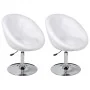 Kitchen stools 2 units white synthetic leather by vidaXL, Kitchen stools - Ref: Foro24-240452, Price: 195,15 €, Discount: %