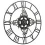 Silver metal wall clock 78 cm by vidaXL, Wall clocks - Ref: Foro24-321457, Price: 76,22 €, Discount: %