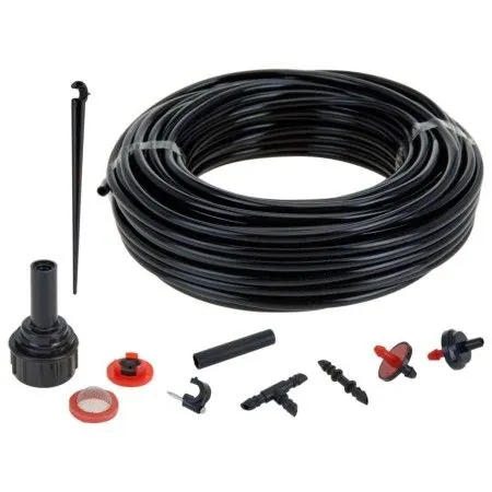 ProGarden 71-Piece Micro Irrigation System by ProGarden, Valves and adapters for garden hoses - Ref: Foro24-436107, Price: 15...