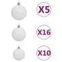Pre-lit Christmas tree with lights and pink balls 240 cm by vidaXL, Christmas trees - Ref: Foro24-3077673, Price: 130,33 €, D...