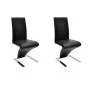 Dining chairs 2 units black synthetic leather by vidaXL, dining chairs - Ref: Foro24-240042, Price: 259,90 €, Discount: %