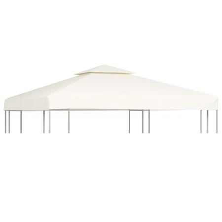 Cubierta de repuesto de cenador 310 g/m² blanco crema 3x3 m de vidaXL, Cubiertas para carpas y cenadores - Ref: Foro24-40874,...