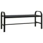 Steel and WPC garden bench black 124.5 cm by vidaXL, garden benches - Ref: Foro24-317137, Price: 103,88 €, Discount: %