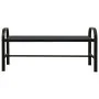 Steel and WPC garden bench black 124.5 cm by vidaXL, garden benches - Ref: Foro24-317137, Price: 103,88 €, Discount: %