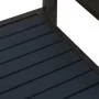 Steel and WPC garden bench black 124.5 cm by vidaXL, garden benches - Ref: Foro24-317137, Price: 103,88 €, Discount: %