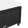 Tumbona con cojín ratán sintético blanco crema by vidaXL, Loungers - Ref: Foro24-317177, Price: 188,98 €, Discount: %