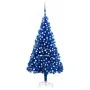 Pre-lit Christmas tree with lights and blue balls 210 cm by vidaXL, Christmas trees - Ref: Foro24-3077682, Price: 99,49 €, Di...