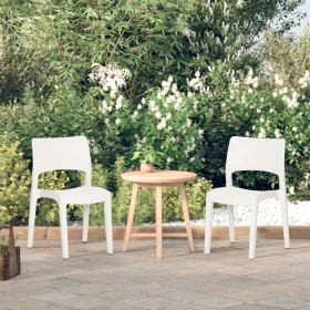 Garden chairs 2 units white polypropylene by vidaXL, Garden chairs - Ref: Foro24-317726, Price: 83,48 €, Discount: %