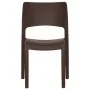 Garden chairs 2 units polypropylene color mocha by vidaXL, Garden chairs - Ref: Foro24-317727, Price: 83,49 €, Discount: %