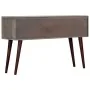 Mesa consola de madera maciza de mango gris 120x35x75 cm de vidaXL, Mesas auxiliares - Ref: Foro24-282742, Precio: 213,59 €, ...