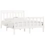 Solid white pine wood bed frame 160x200 cm by vidaXL, Beds and slatted bases - Ref: Foro24-3107039, Price: 143,45 €, Discount: %