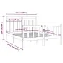 Solid white pine wood bed frame 160x200 cm by vidaXL, Beds and slatted bases - Ref: Foro24-3107039, Price: 143,45 €, Discount: %