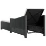 Lounger with white cream synthetic rattan cushion by vidaXL, Loungers - Ref: Foro24-317179, Price: 173,64 €, Discount: %