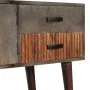 Mesa consola de madera maciza de mango gris 120x35x75 cm de vidaXL, Mesas auxiliares - Ref: Foro24-282742, Precio: 213,59 €, ...