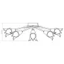 Ceiling lamp with tulip glass shades 5 E14 bulbs by vidaXL, ceiling lights - Ref: Foro24-289236, Price: 62,07 €, Discount: %